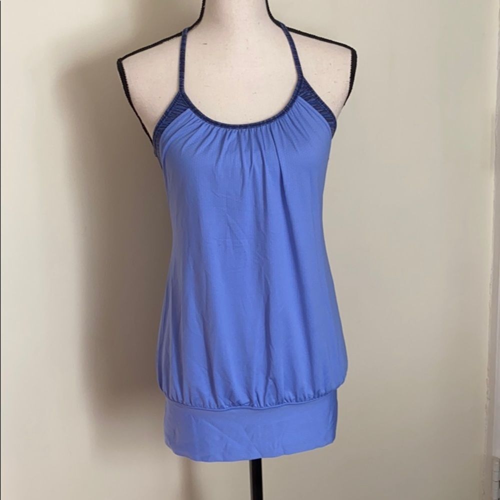 Lululemon Blue Cool Racerback Tank Top Size 4